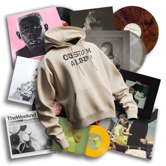 Custom Album Title Embroidered Hoodie