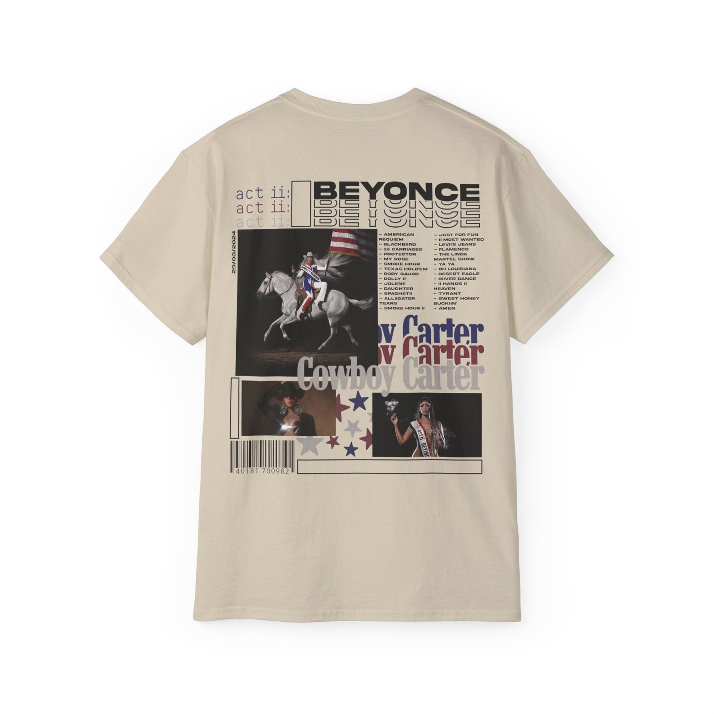 Cowboy Carter Infographic T-shirt