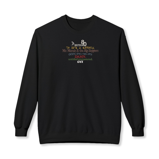 Kendrick Lamar Albums Sweatshirt