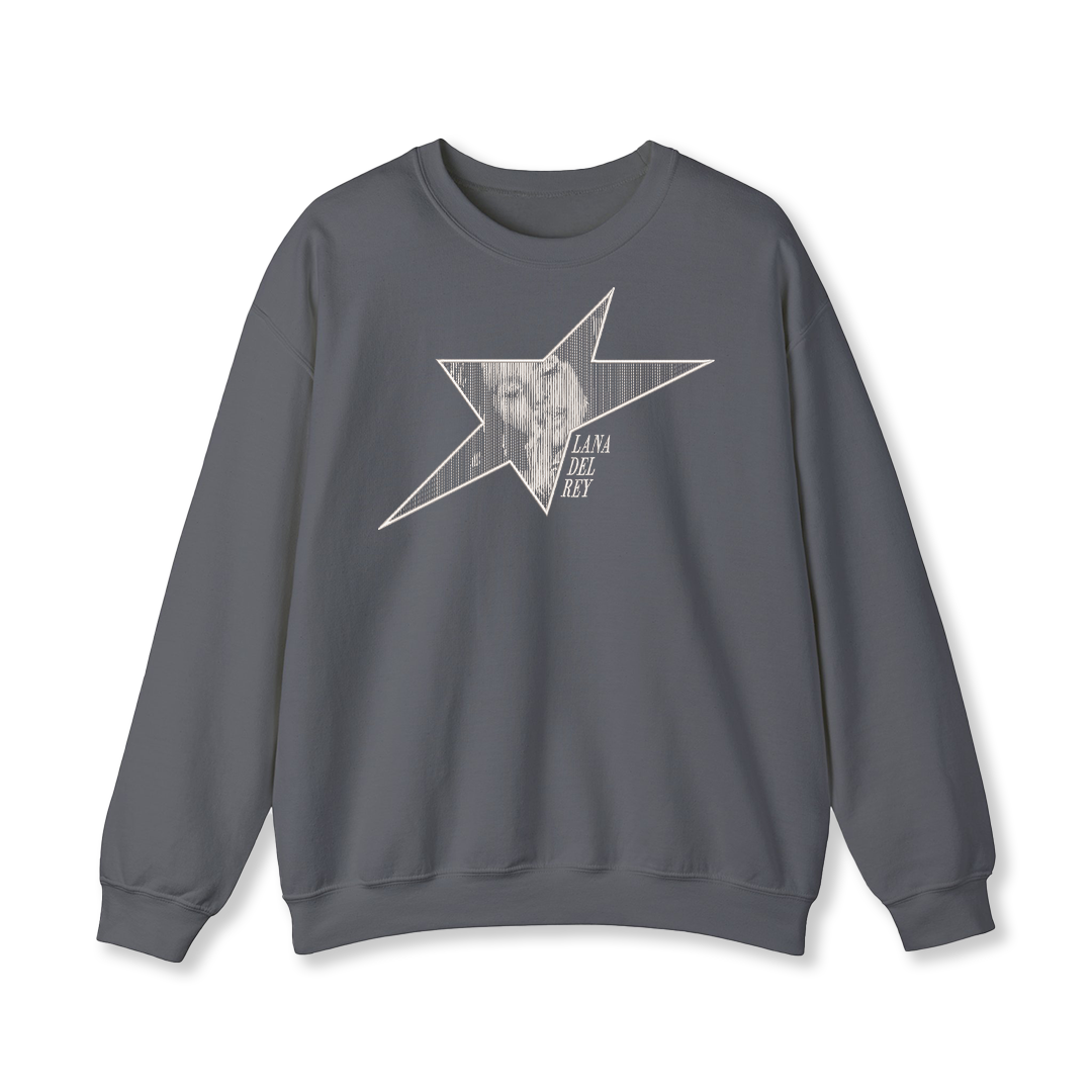 Lana Del Rey Halftone Embroidered Sweatshirt