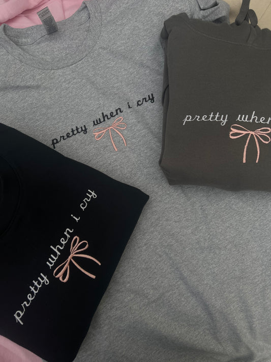 Discounted Pretty When i Cry Hoodie